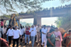 Minister Dinesh Gundurao inspects Addoor-Polali bridge works